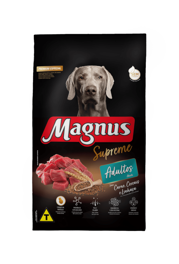 Magnus Premium Especial Supreme C Es Adultos Sabor Carne Cereais E Linha A Adimax Alimentos