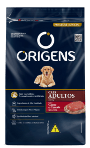 Origens Premium Especial Cães Adultos Sabor Carne e Cereais