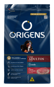Origens Premium Especial Cães Adultos Porte Grande Carne e Cereais