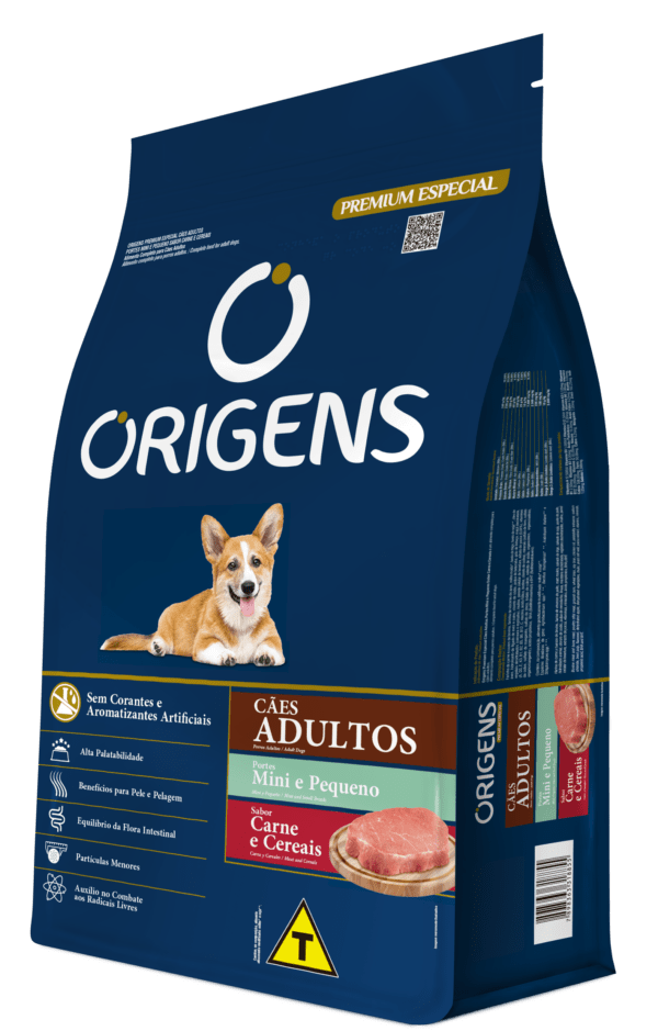 Origens Premium Especial Cães Adultos Portes Mini e Pequeno Sabor Carne e Cereais - Image 2