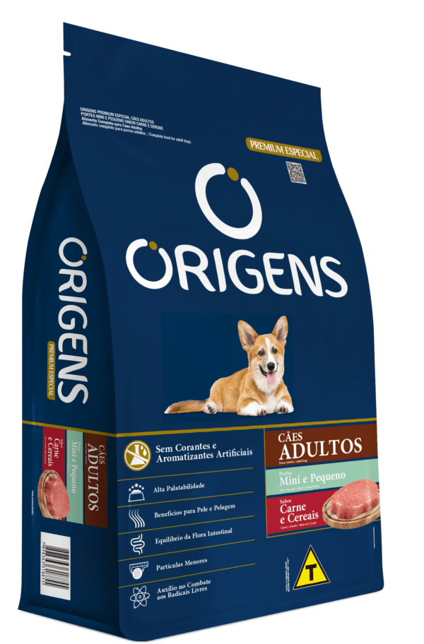 Origens Premium Especial Cães Adultos Portes Mini e Pequeno Sabor Carne e Cereais - Image 3