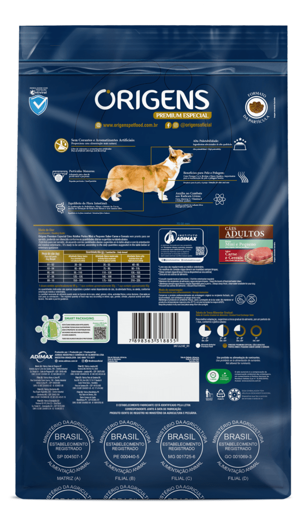 Origens Premium Especial Cães Adultos Portes Mini e Pequeno Sabor Carne e Cereais - Image 4