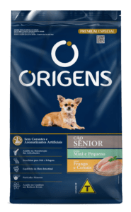 Origens Premium Especial Cães Sênior Portes Mini e Pequeno Sabor Frango e Cereais