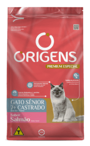 Origens Premium Especial Gato Sênior 7+ Castrado Sabor Salmão