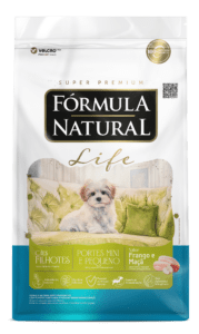 Fórmula Natural Super Premium Life Cães Filhotes Portes Mini e Pequeno Frango e Maçã