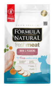 Fórmula Natural Super Premium Fresh Meat Cães Adultos Portes Mini e Pequeno Frango, Mandioca e Alecrim