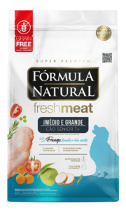 Fórmula Natural Super Premium Fresh Meat Cão Sênior Portes Médio e Grande Frango, Tomate e Chá Verde