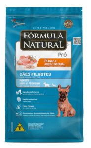 Fórmula Natural Pró Cães Filhotes Portes Mini e Pequeno Sabor Frango e Arroz Integral