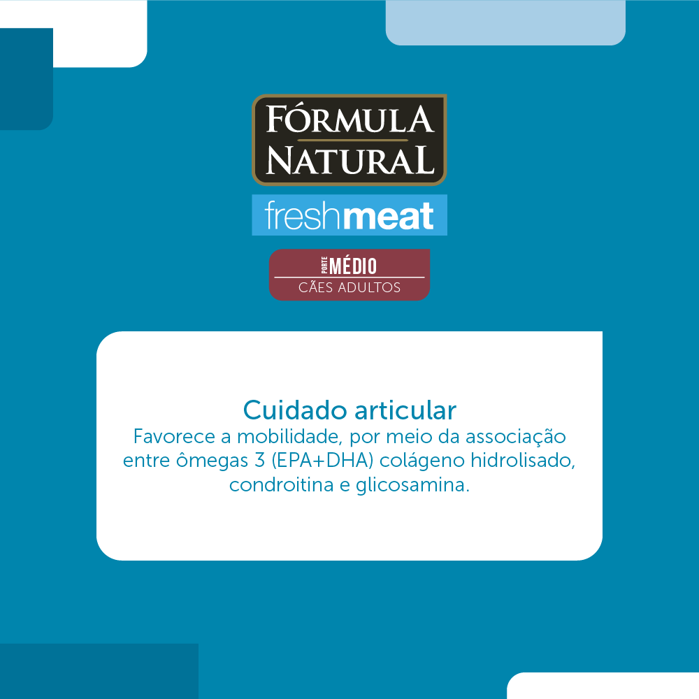 ドッグフード m Fórmula Natural Super Premium Fresh Meat Cães Adultos Porte Médio