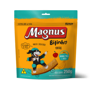 Magnus Premium Bifinho Frutas Cães Adultos Banana, Maçã e Aveia
