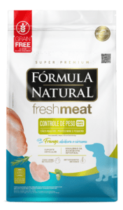 Fórmula Natural Super Premium Fresh Meat Controle De Peso Cães Adultos Portes Mini e Pequeno Frango, Abóbora e Cúrcuma