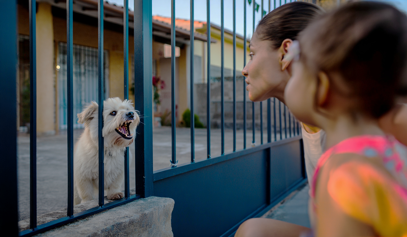 cães não gostam de visitas - latindo
