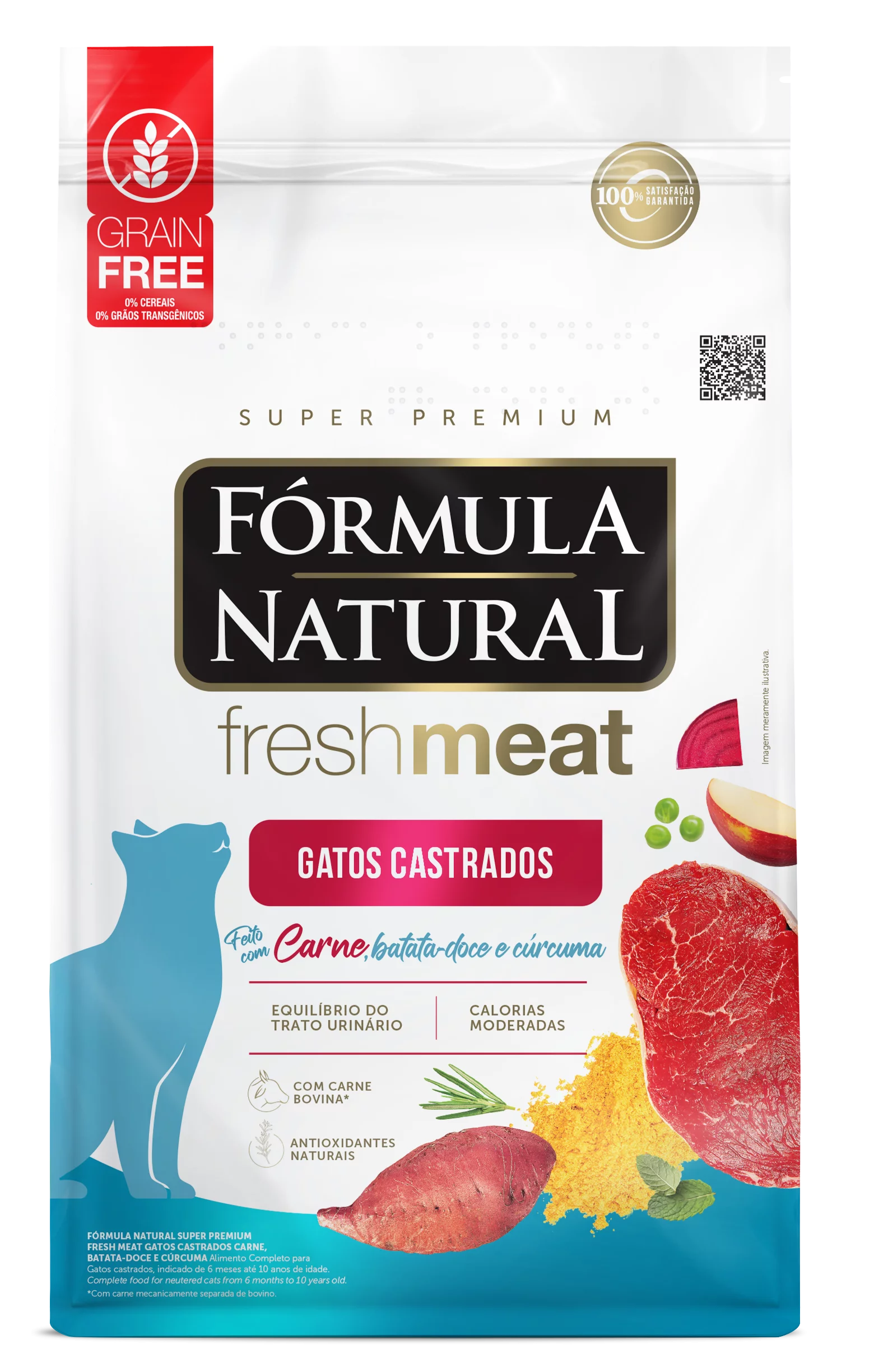 Fórmula Natural Fresh Meat Gatos Castrados Sabor Carne