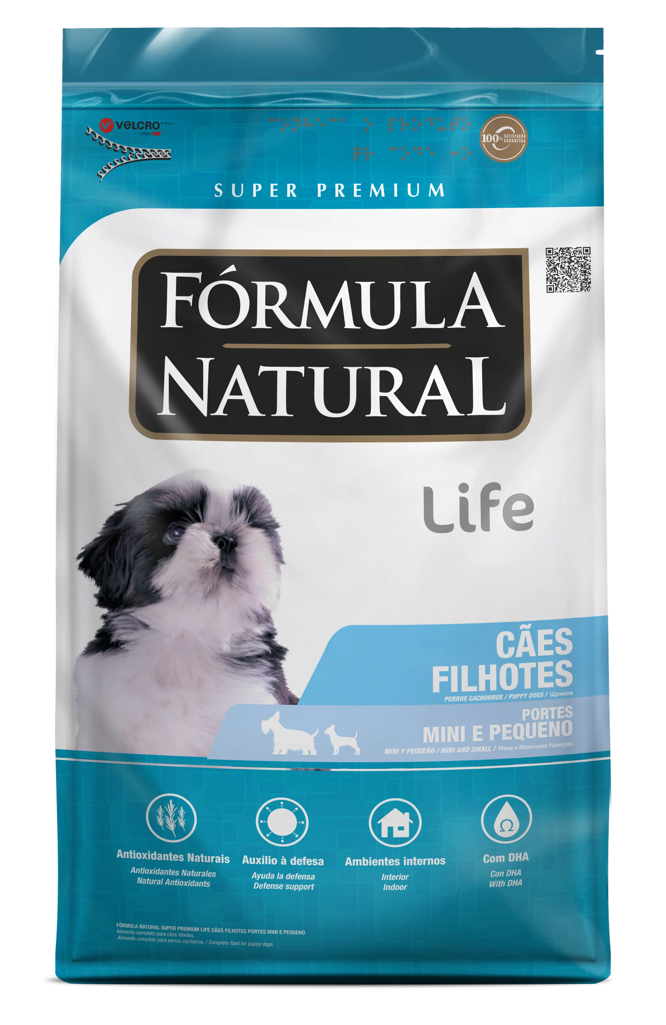 Fórmula Natural Super Premium Life Cães Filhotes Portes Mini e Pequeno