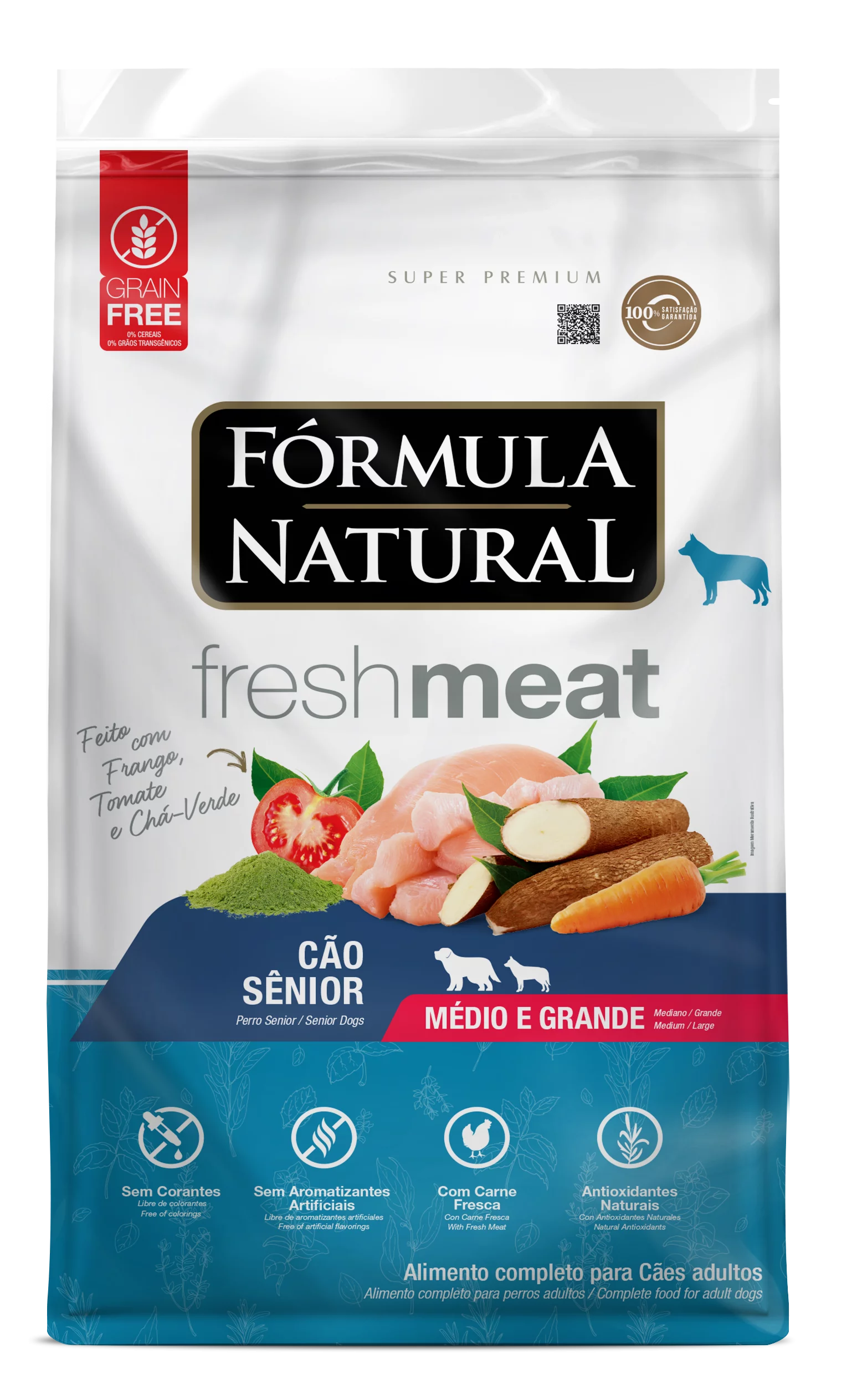 Fórmula Natural Fresh Meat Cão Sênior Portes Médio e Grande