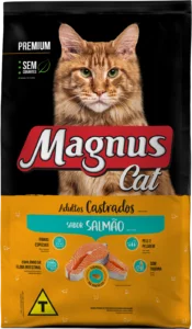 Magnus Cat Premium Gatos Adultos Castrados Salmão