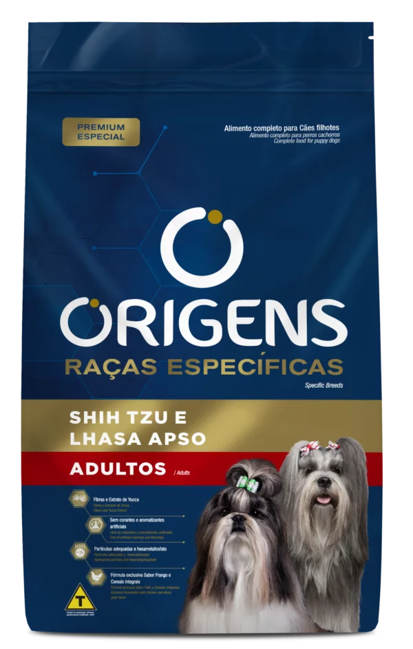 Origens Premium Especial Raças Específicas Cães Adultos Shih Tzu e Lhasa Apso