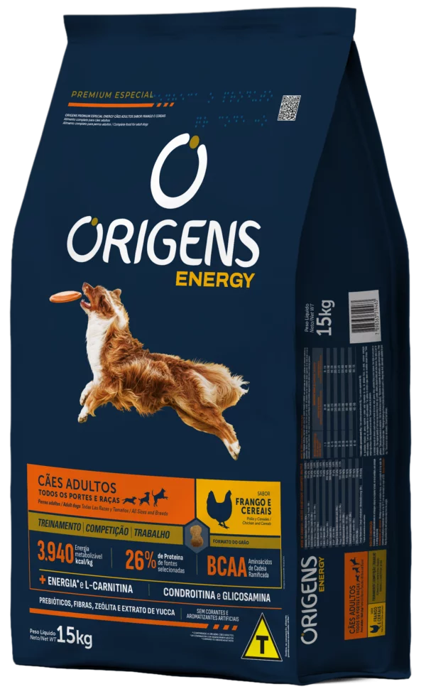 Origens Premium Especial Energy Cães Adultos Sabor Frango e Cereais - Image 2