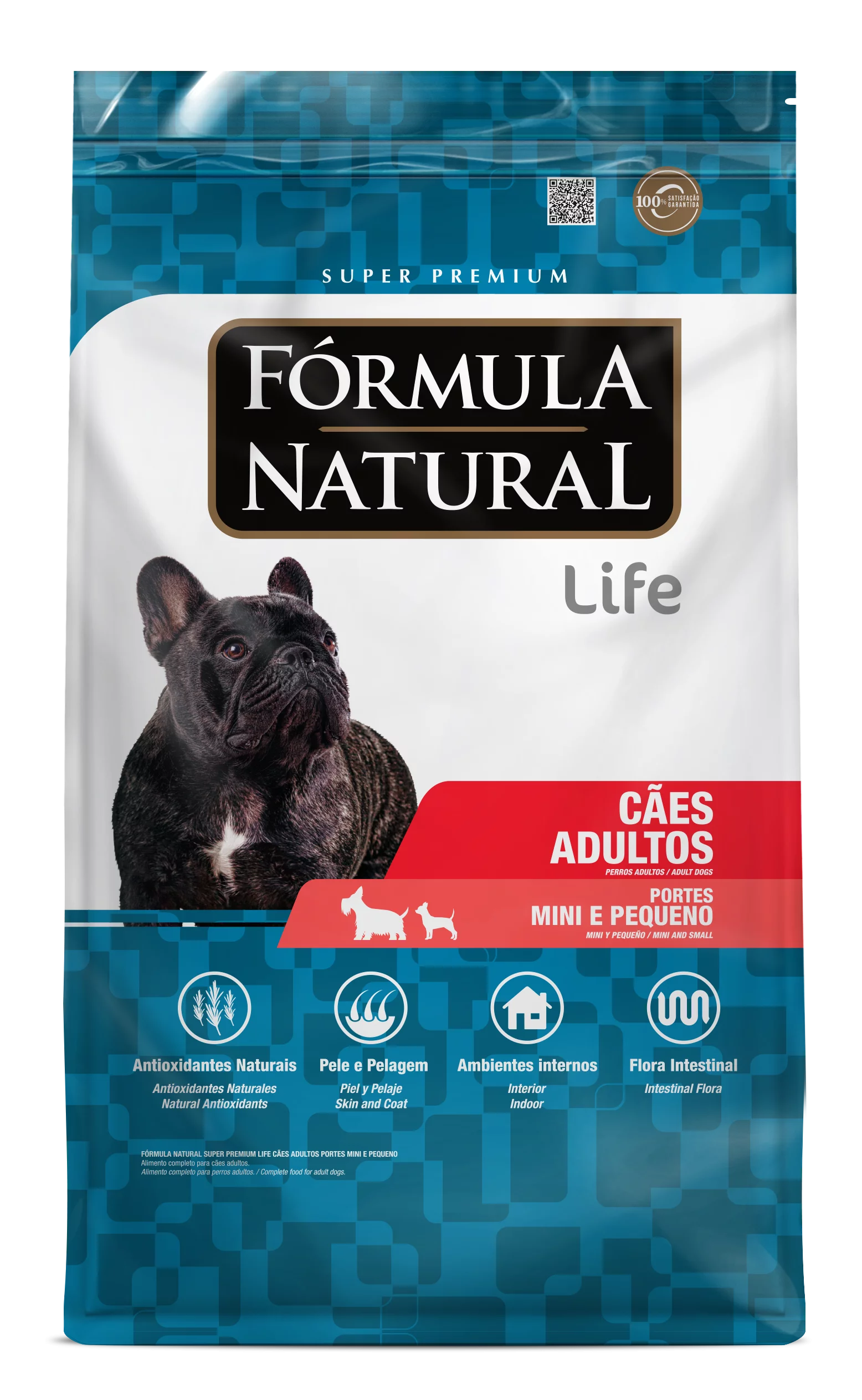 Fórmula Natural Super Premium Life Cães Adultos Portes Mini e Pequeno