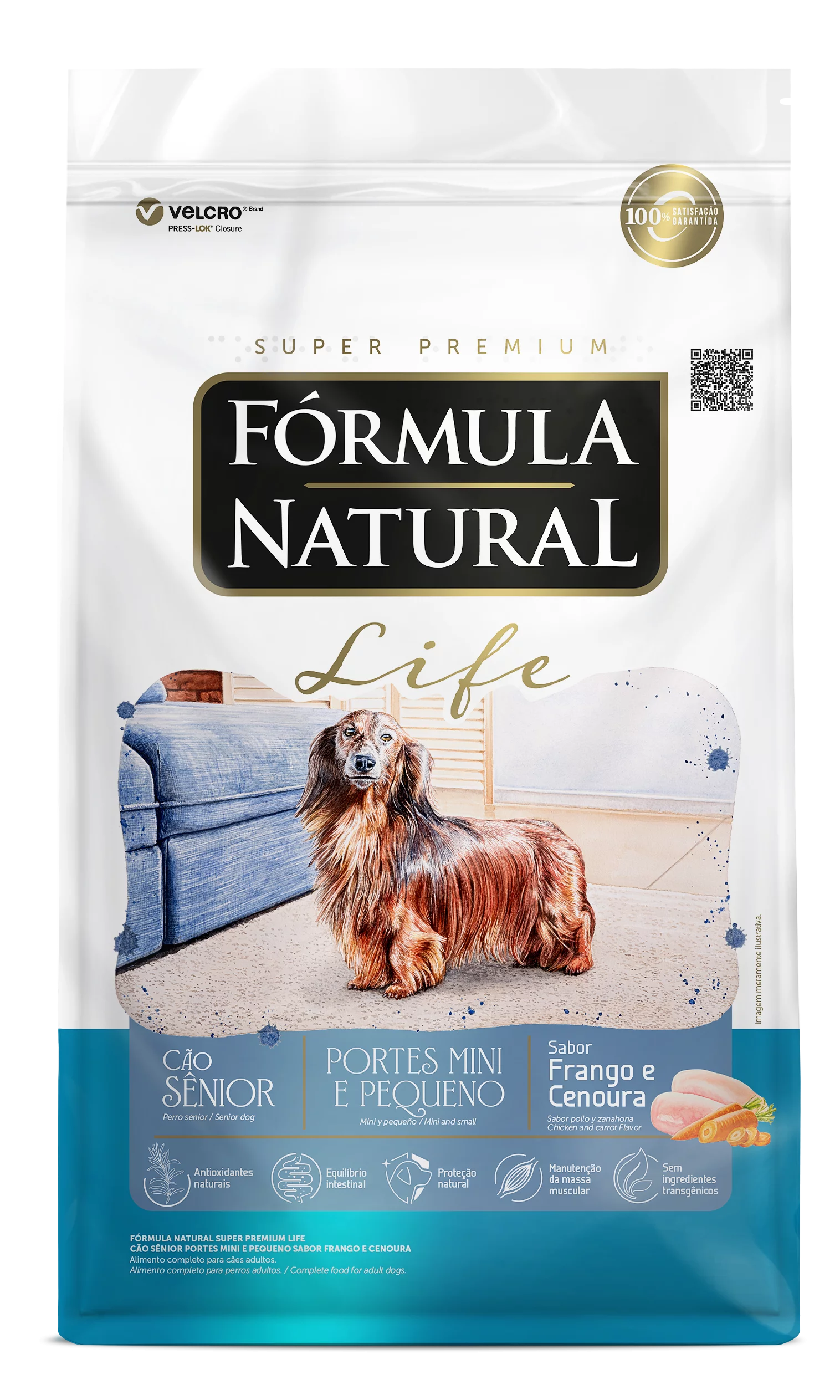 Fórmula Natural Super Premium Life Cão Sênior Portes Mini e Pequeno